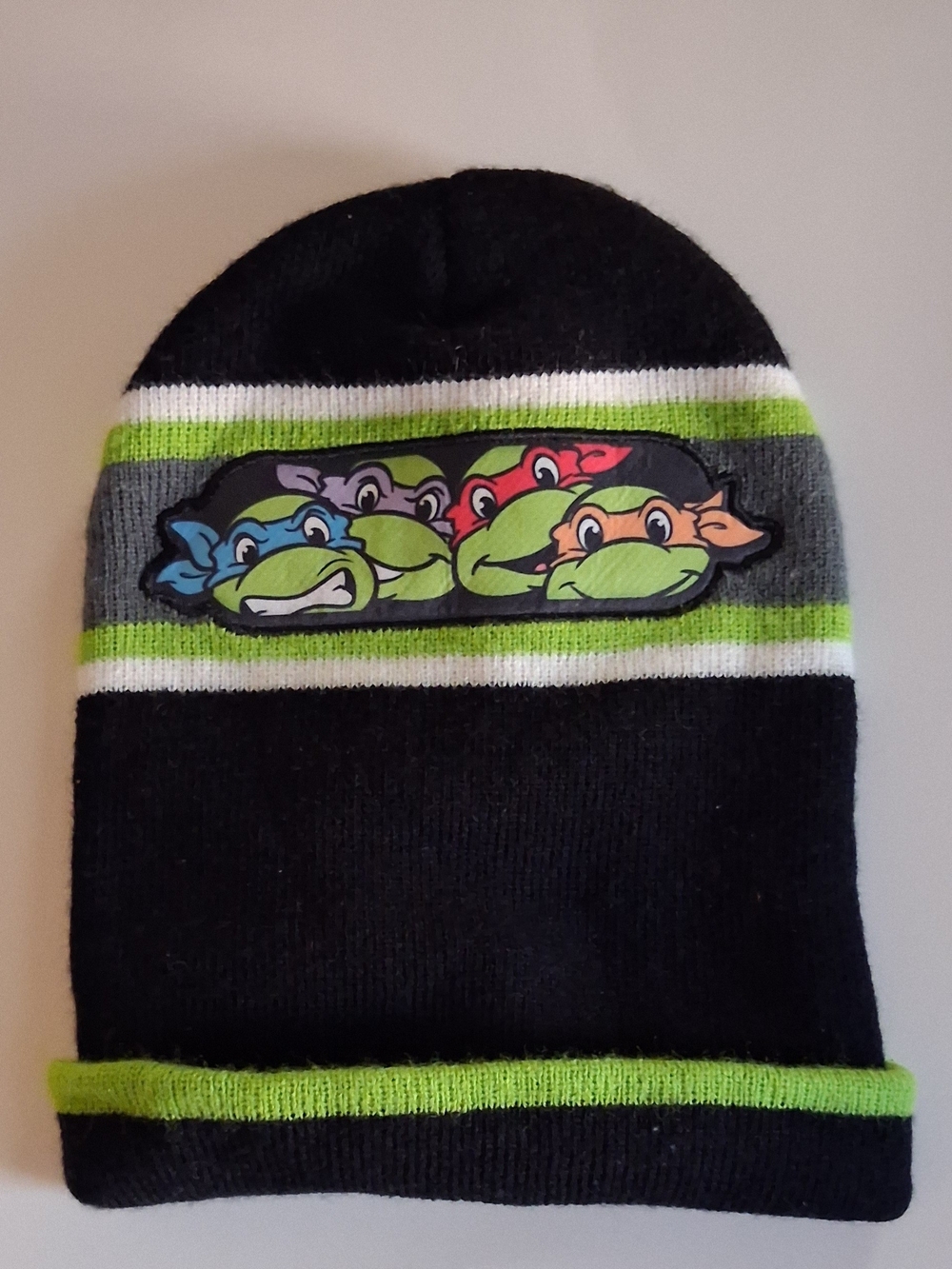 Black & Green TMNT Kids Beanie